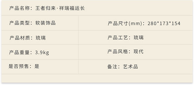 新中式家具軟裝設(shè)計(jì),琉璃擺件,王者歸來·祥瑞福運(yùn)長詳情.jpg