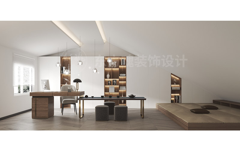 首創(chuàng)禧瑞墅輕奢新中式別墅裝修效果圖,書(shū)房效果圖.jpg